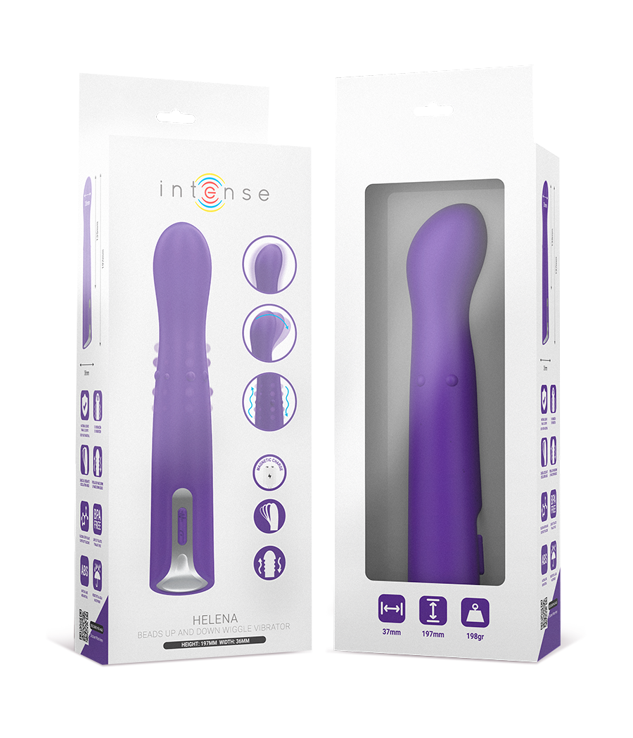 INTENSE - HELENA BEADS UP & DOWN WIGGLE VIBRATOR 13.5 CM