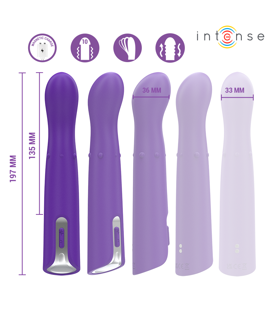 INTENSE - HELENA BEADS VIBRADOR WIGGLE UP & DOWN 13,5 CM