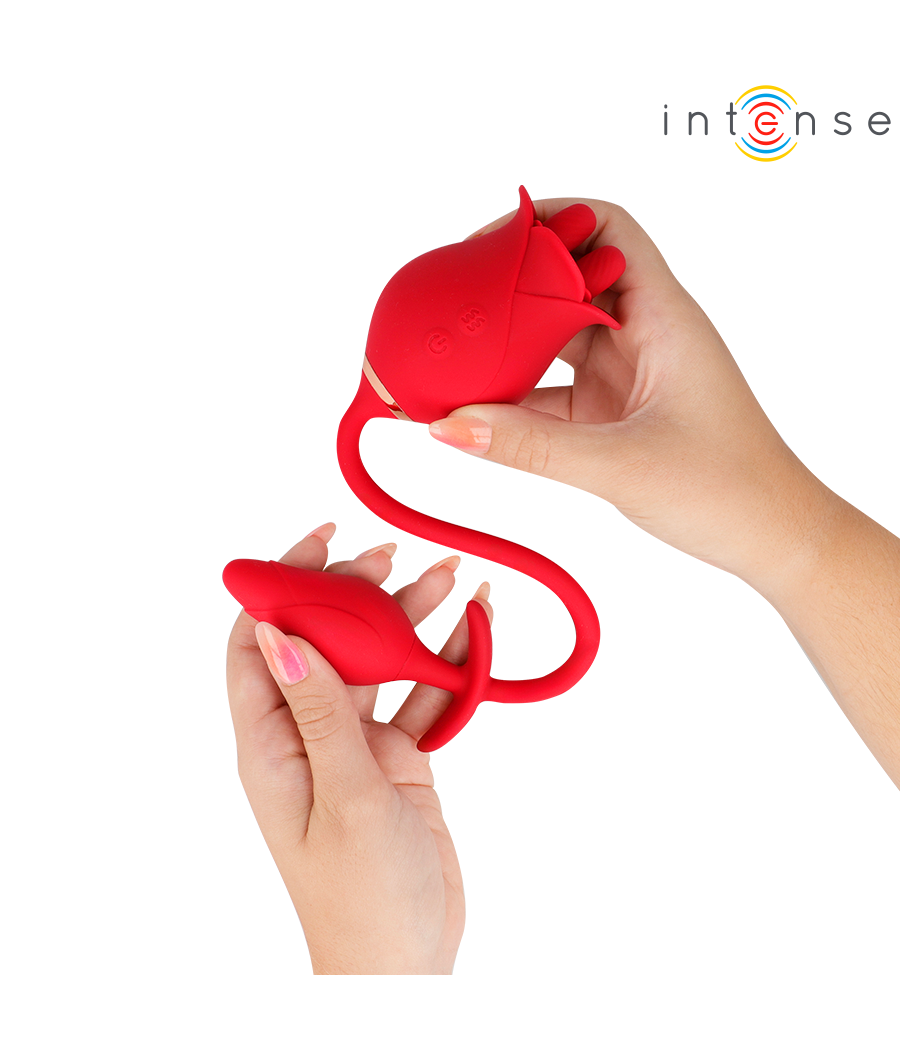 INTENSE - MELANIE DOBLE ESTIMULADOR CLÍTORIS CON LENGUA ZIGZAG