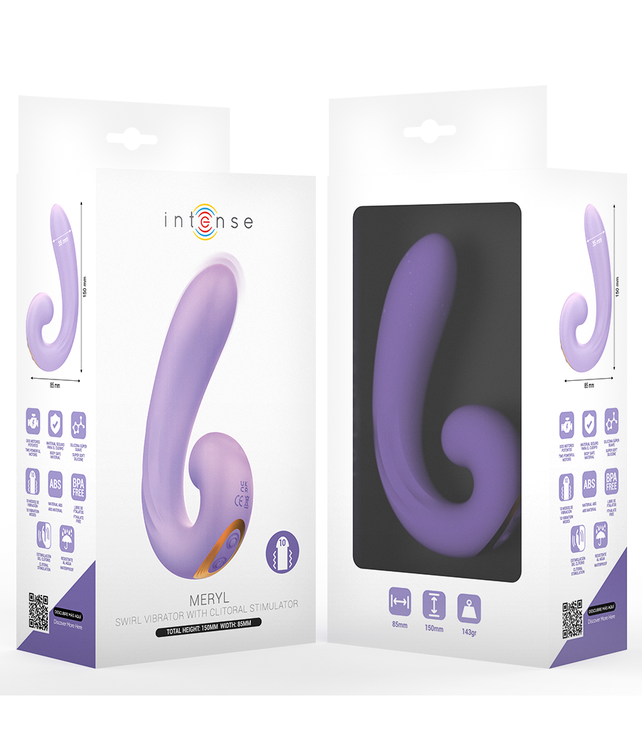 INTENSE - STIMOLATORE CLITORIDEO A DOPPIA VIBRAZIONE MERYL