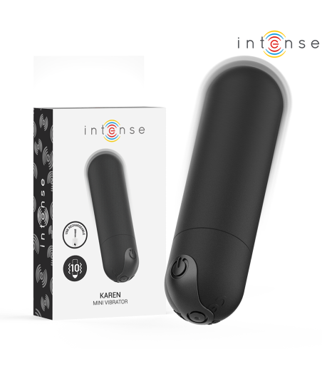 INTENSE - KAREN MINI VIBRANT RECHARGEABLE BALLE NOIRE