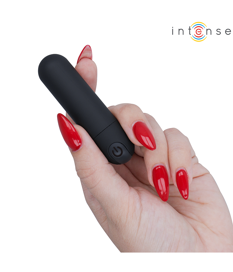 INTENSE - KAREN MINI VIBRATÓRIO BULLET RECARREGÁVEL PRETO