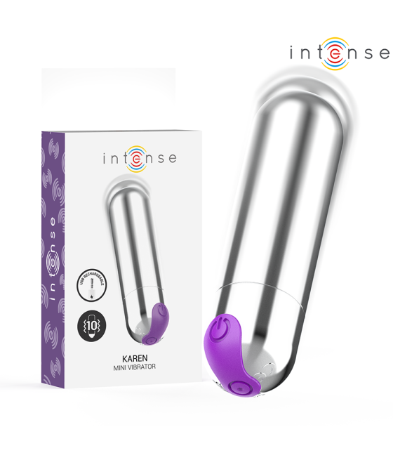 INTENSE - KAREN MINI VIBRANTE RECHARGEABLE ARGENT