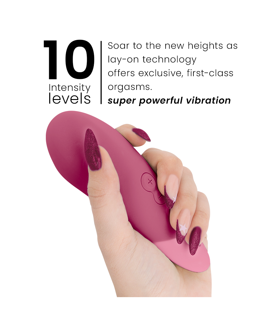 WOMANIZER - VIBE LAY-ON SILENT VIBRATOR DUSKY PINK