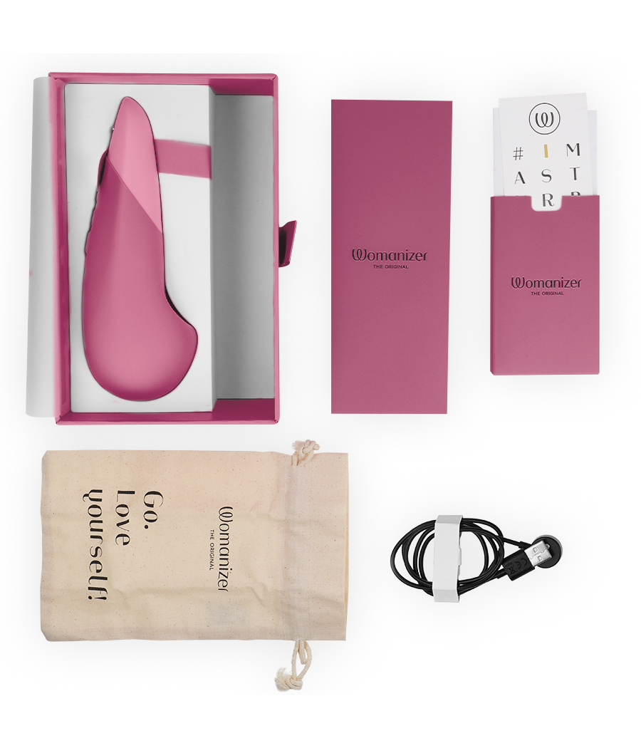 WOMANIZER - VIBE LAY-ON VIBRATORE SILENZIOSO ROSA SCURO
