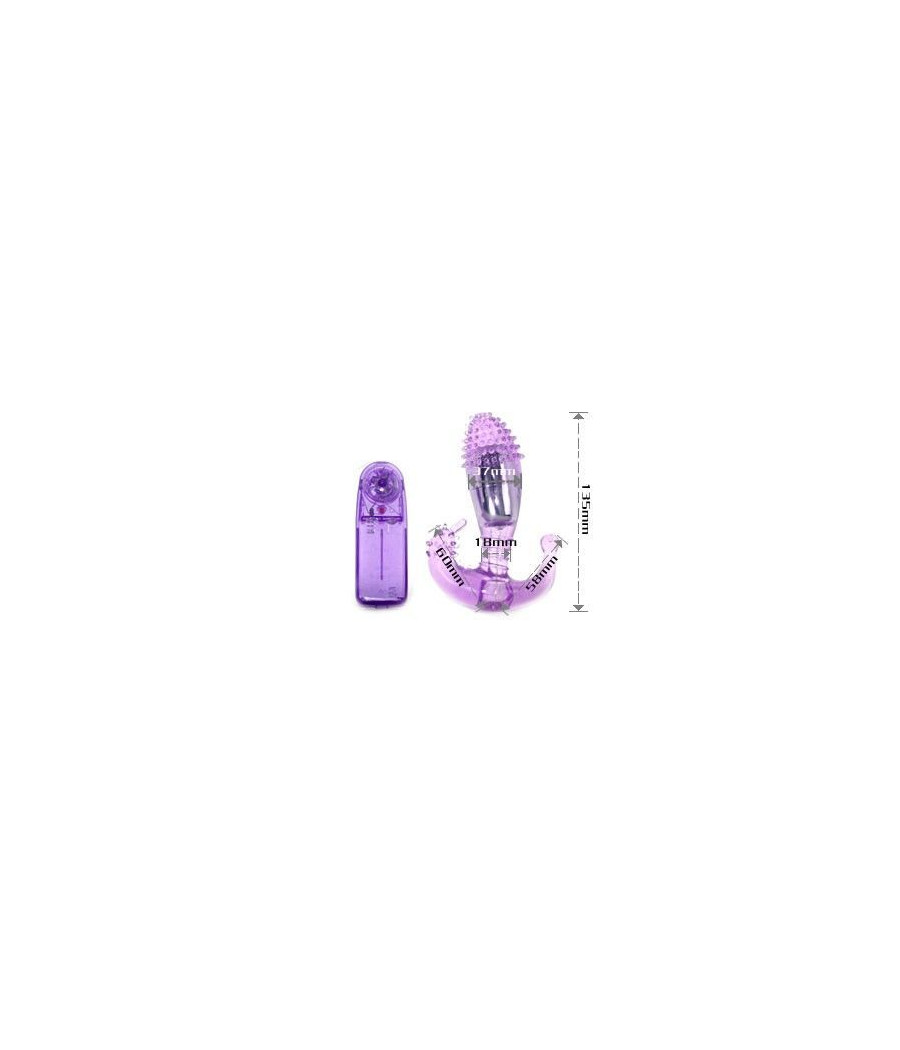 BAILE - LILAC VAGINAL AND ANAL STIMULATOR WITH VIBRATION