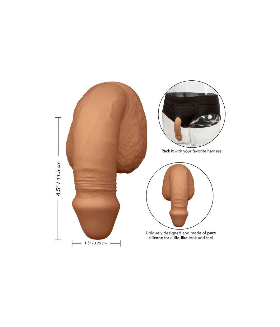 CALEXOTICS - EMBALLAGE SILICONE PÉNIS 12.75 CM CARAMEL