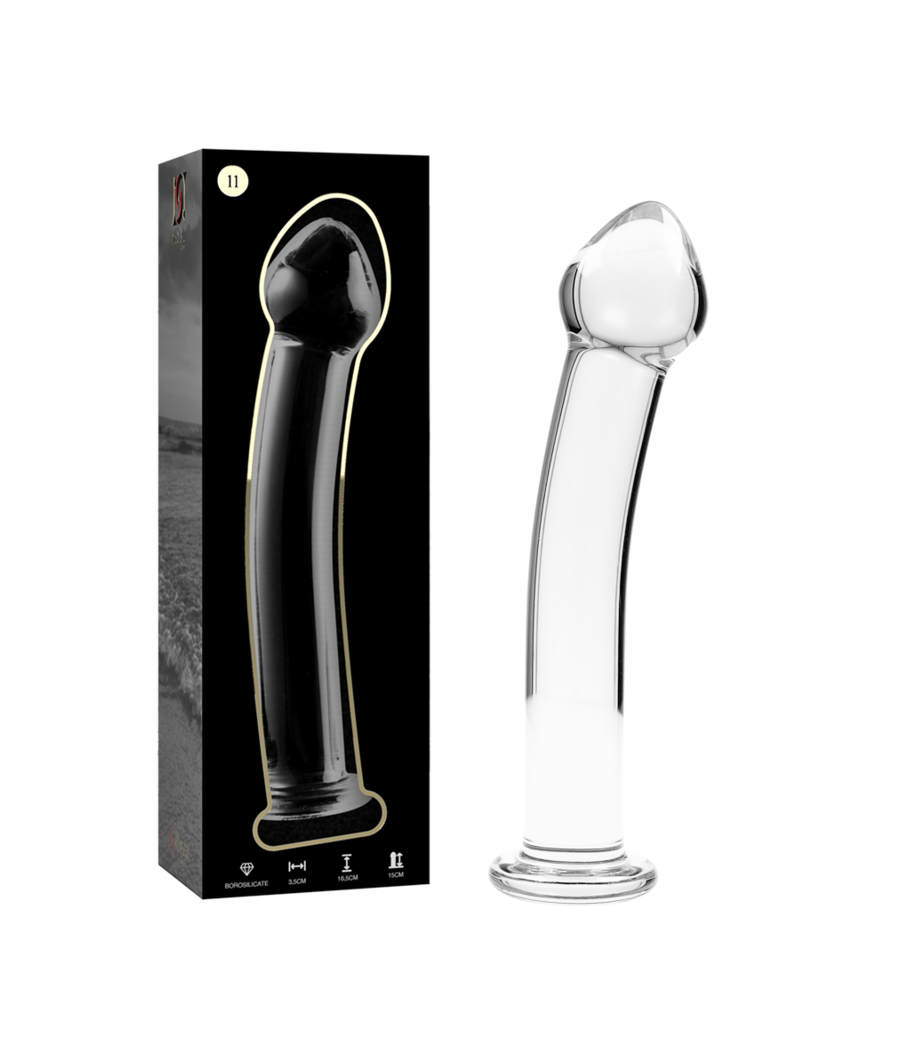 NEBULA SERIES BY IBIZA - MODELO 11 DILDO CRISTAL TRANSPARENTE 16 CM -O- 3 CM