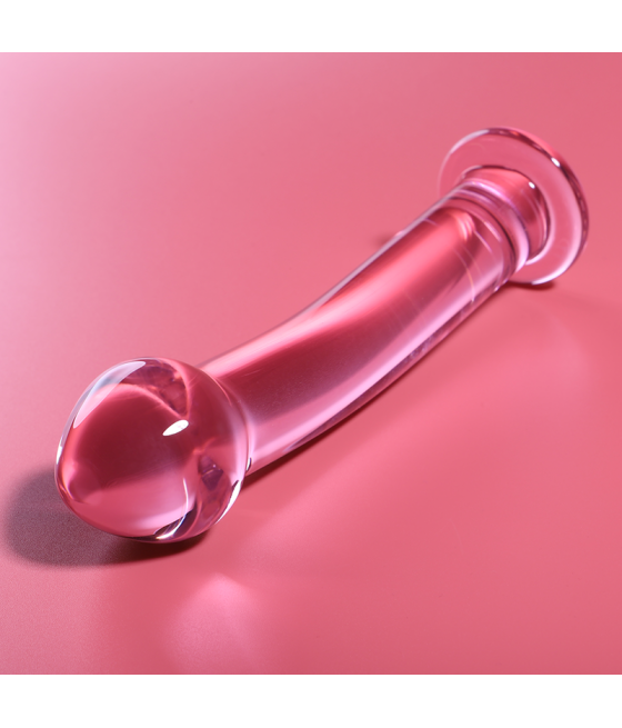 NEBULA SERIES BY IBIZA - MODELLO 11 DILDO IN VETRO BOROSILICATO ROSA 16 CM -O- 3 CM