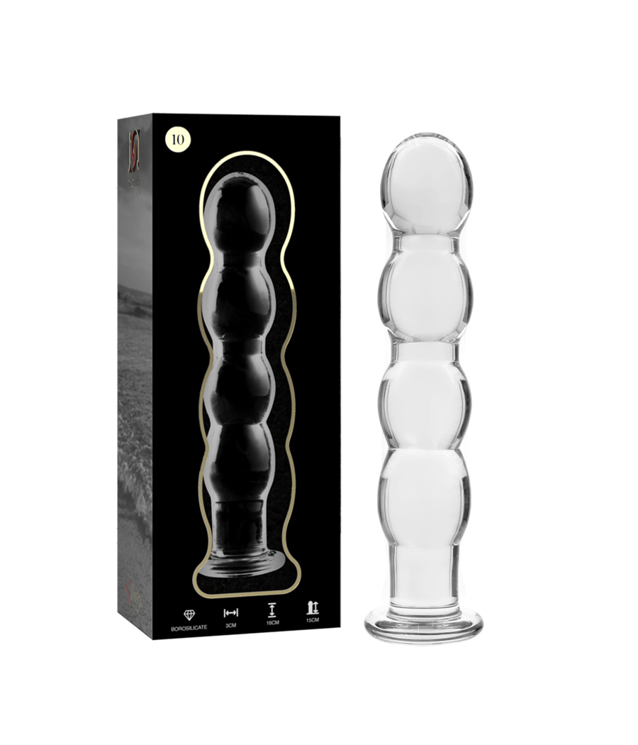 NEBULA SERIES BY IBIZA - MODELL 10 DILDO BOROSILIKATGLAS KLAR 16.5 CM -O- 3.5 CM