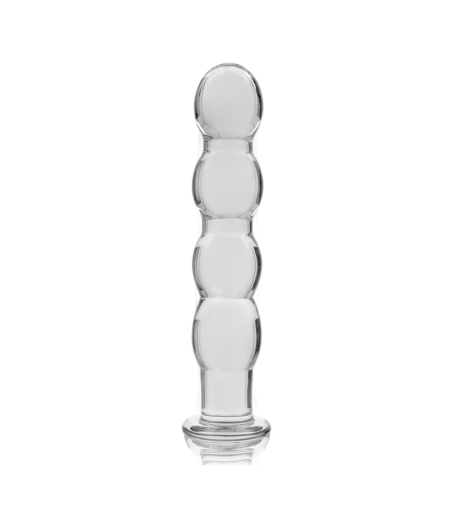 NEBULA SERIES BY IBIZA - MODÈLE 10 GODE EN VERRE BOROSILICATE CLAIR 16.5 CM -O- 3.5 CM