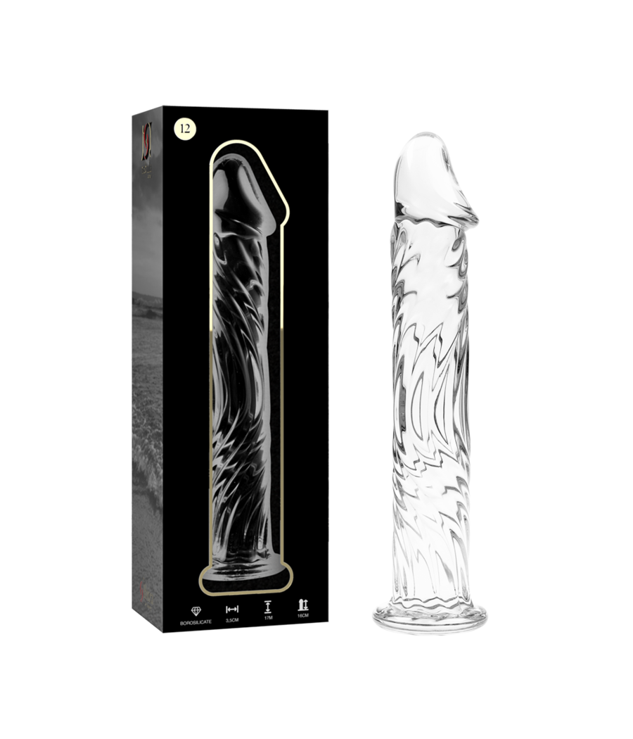 NEBULA SERIES BY IBIZA - MODELL 12 DILDO BOROSILIKATGLAS KLAR 17 CM -O- 3.5 CM