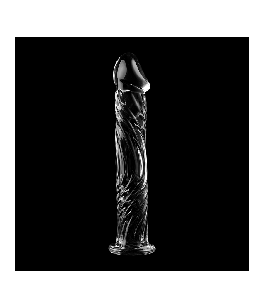 NEBULA SERIES BY IBIZA - MODÈLE 12 GODE EN VERRE BOROSILICATE CLAIR 17 CM -O- 3.5 CM