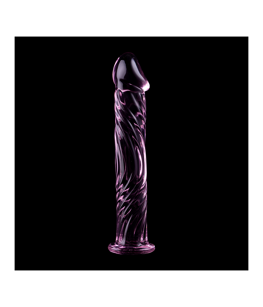 NEBULA SERIES BY IBIZA - MODELLO 12 DILDO IN VETRO BOROSILICATO ROSA 17 CM -O- 3.5 CM