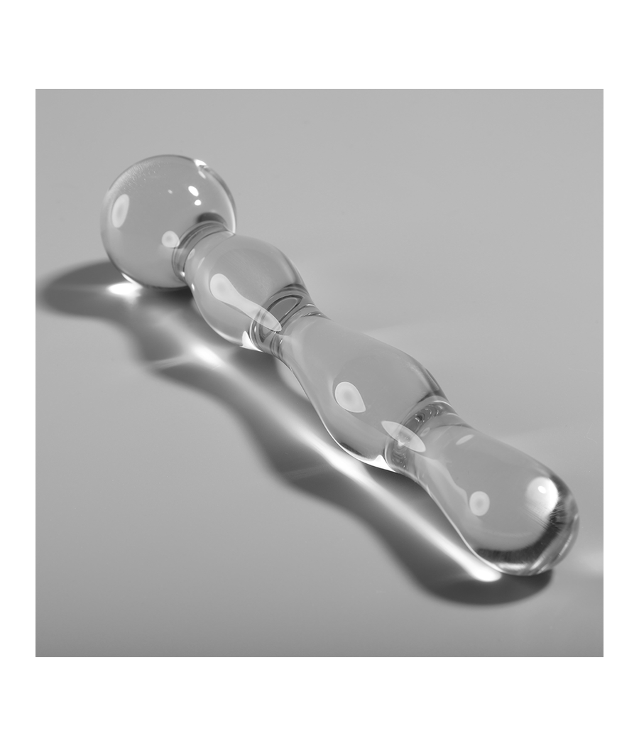 NEBULA SERIES BY IBIZA - MODELL 13 DILDO BOROSILIKATGLAS KLAR 18 CM -O- 3.5 CM