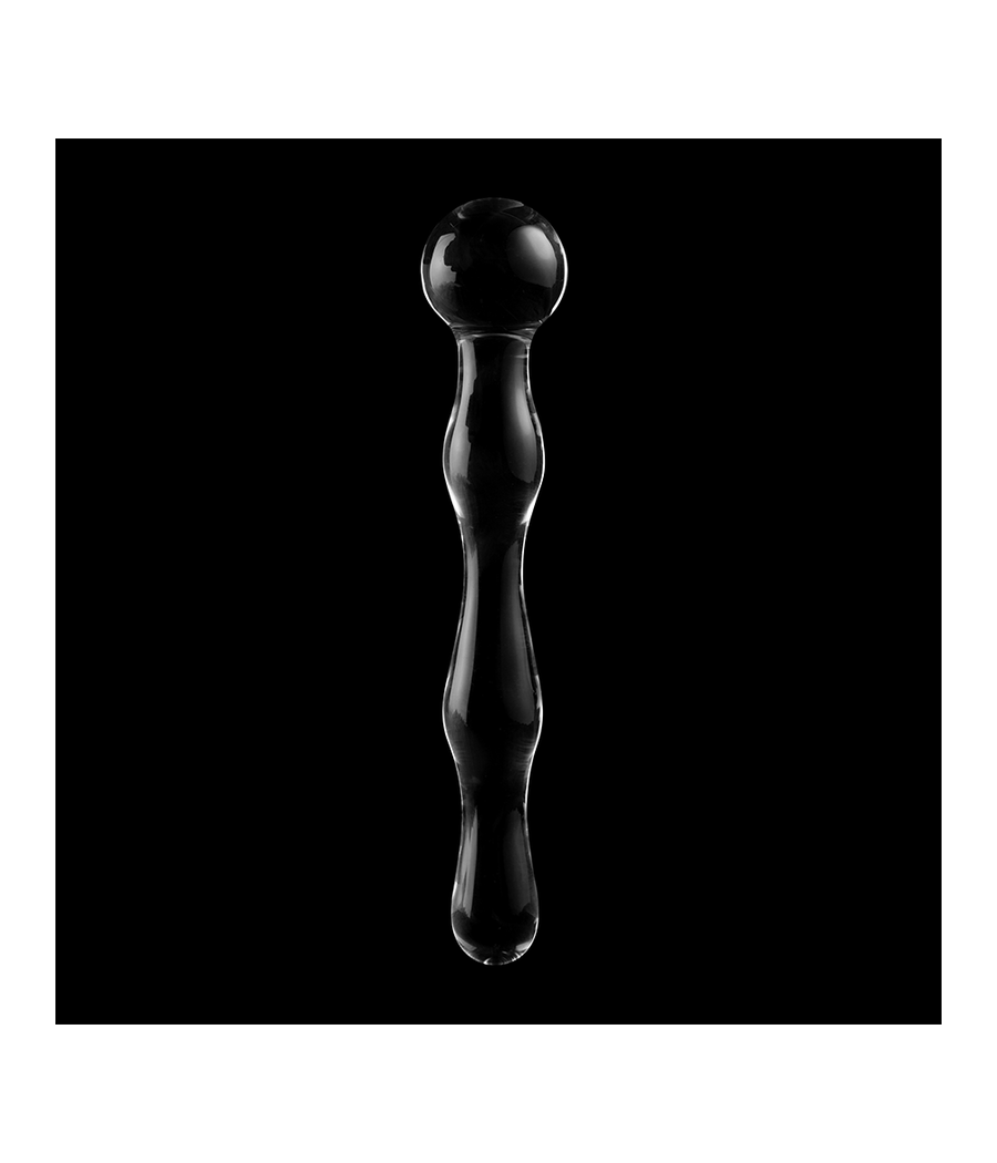 NEBULA SERIES BY IBIZA - MODELO 13 DILDO VIDRO BOROSILICADO TRANSPARENTE 18 CM -O- 3.5 CM