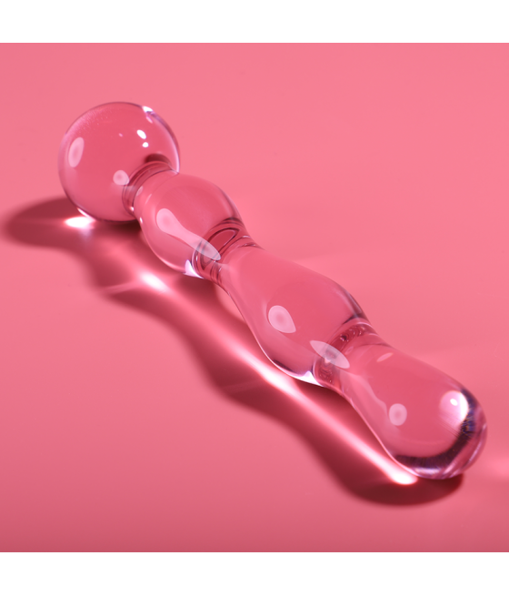 NEBULA SERIES BY IBIZA - MODELL 13 DILDO BOROSILIKATGLAS ROSA 18 CM -O- 3.5 CM