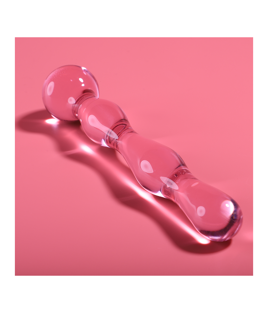 NEBULA SERIES BY IBIZA - MODELO 13 DILDO CRISTAL ROSA 18 CM -O- 3.5 CM