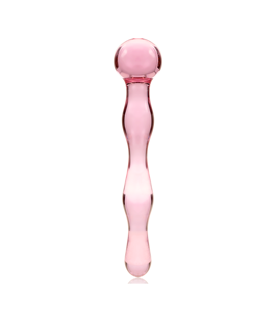 NEBULA SERIES BY IBIZA - MODELL 13 DILDO BOROSILIKATGLAS ROSA 18 CM -O- 3.5 CM