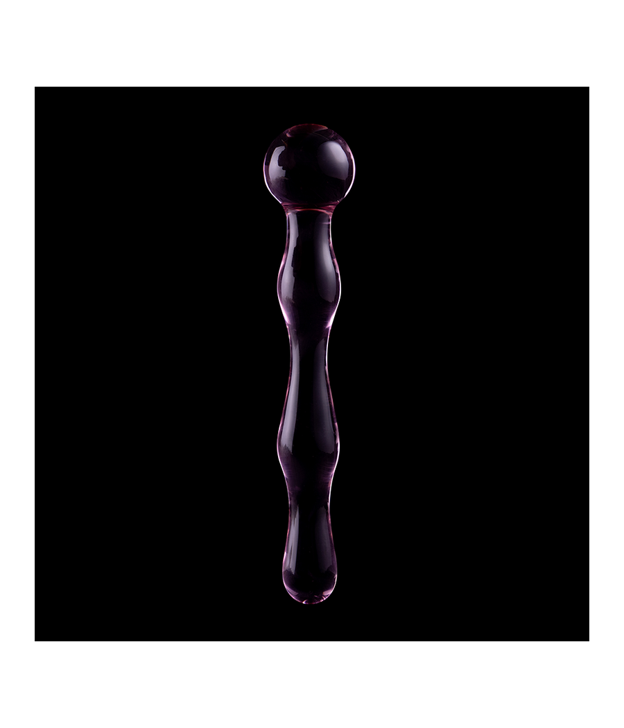 NEBULA SERIES BY IBIZA - MODELO 13 DILDO CRISTAL ROSA 18 CM -O- 3.5 CM