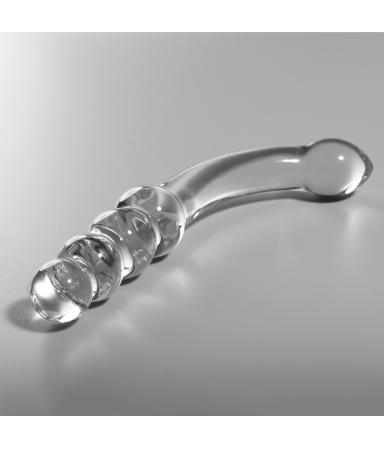 NEBULA SERIES BY IBIZA - MODELO 14 DILDO VIDRO BOROSILICADO TRANSPARENTE 18.5 CM -O- 3 CM