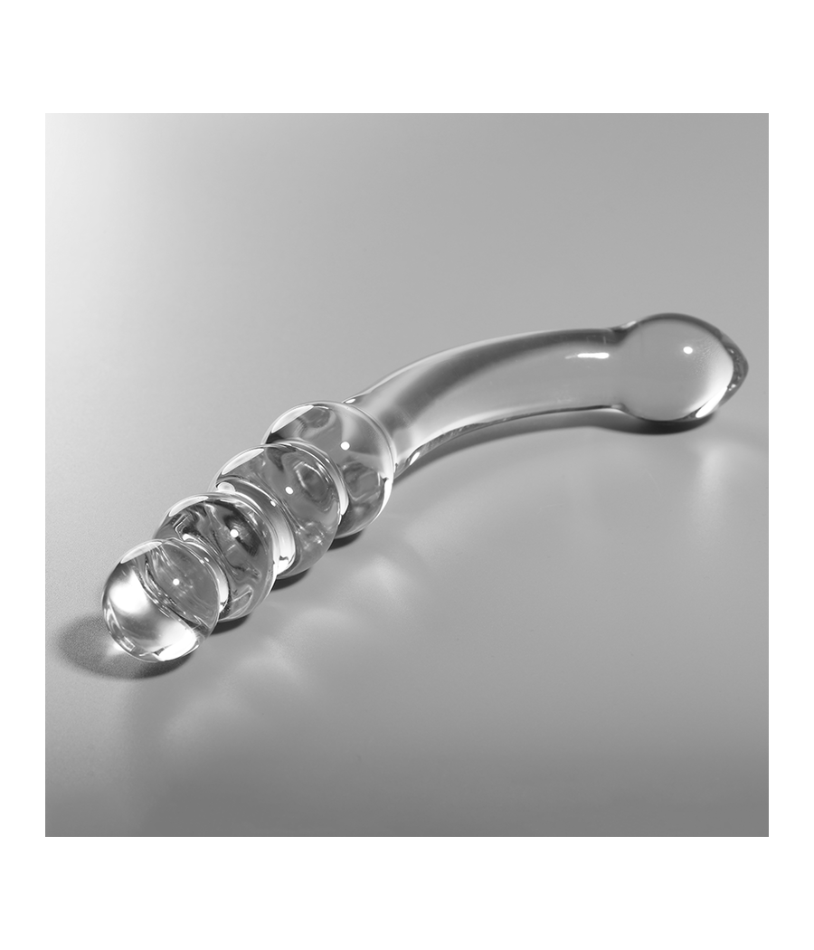 NEBULA SERIES BY IBIZA - MODELO 14 DILDO CRISTAL TRANSPARENTE 18.5 CM -O- 3 CM