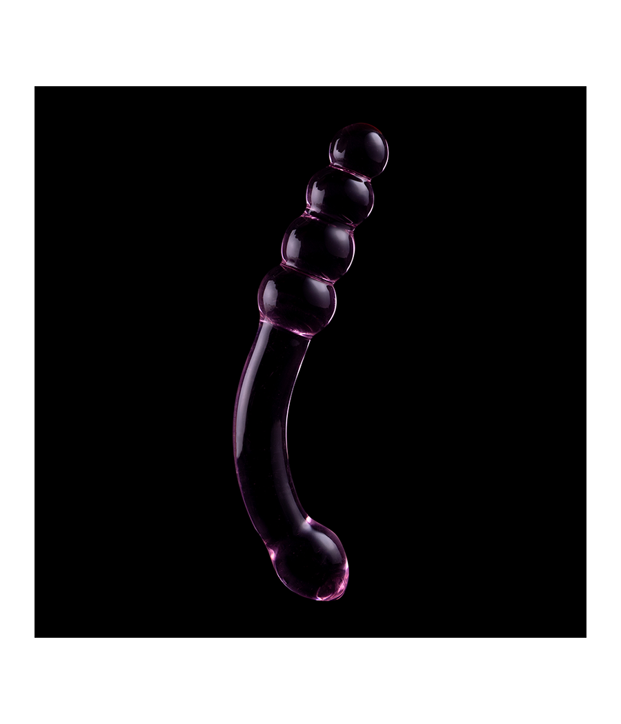 NEBULA SERIES BY IBIZA - MODELO 14 DILDO VIDRO BOROSILICADO ROSA 18.5 CM -O- 3 CM