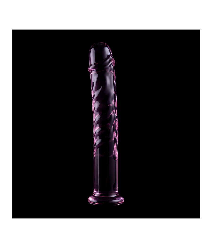 NEBULA SERIES BY IBIZA - MODÈLE 16 GODE EN VERRE BOROSILICATE ROSE 18.5 CM -O- 3 CM