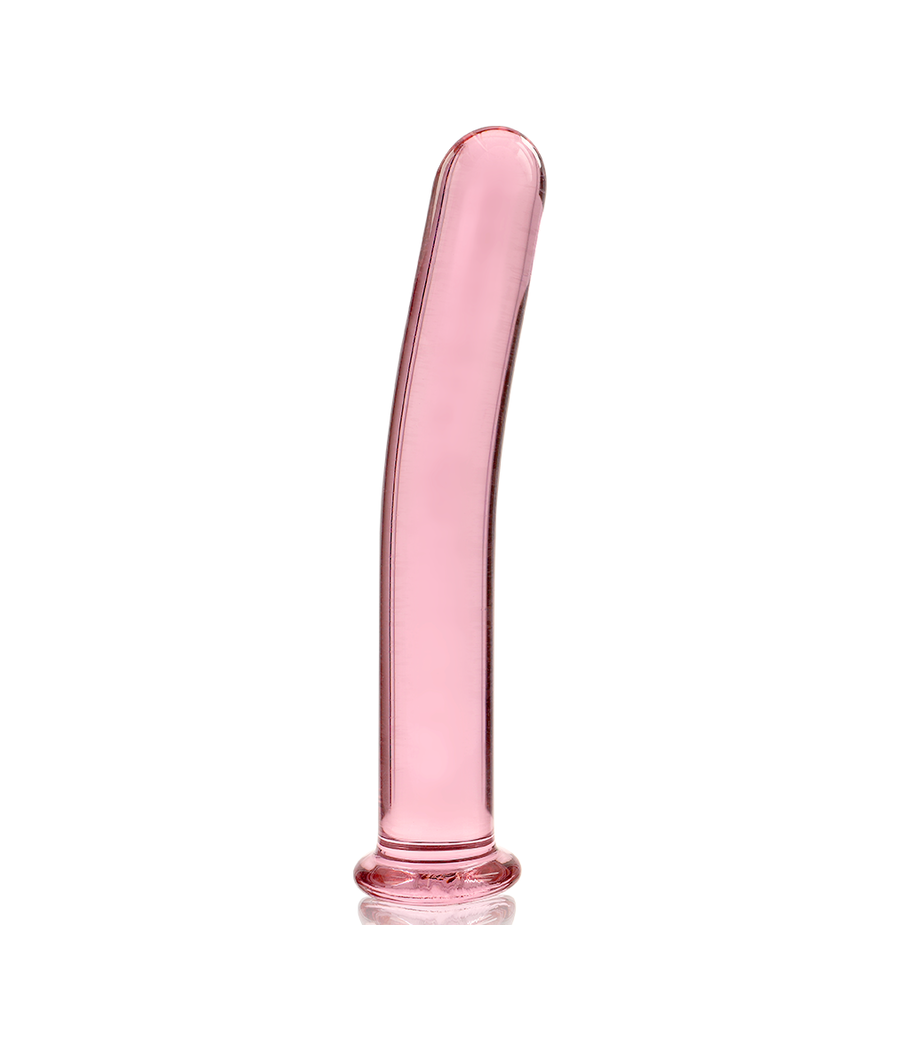 NEBULA SERIES BY IBIZA - MODEL 17 DILDO BOROSILICATE GLASS PINK 18.5 CM -O- 3 CM