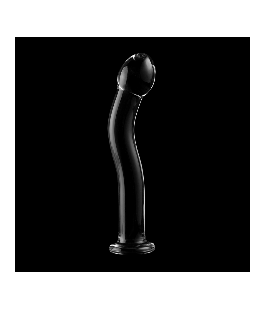 SÉRIE NEBULA BY IBIZA - MODELO 18 DILDO VIDRO BOROSILICADO TRANSPARENTE 18.5 CM -O- 3.5 CM