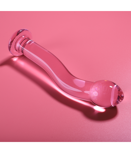 NEBULA SERIES BY IBIZA - MODELL 18 DILDO BOROSILIKATGLAS ROSA 18.5 CM -O- 3.5 CM
