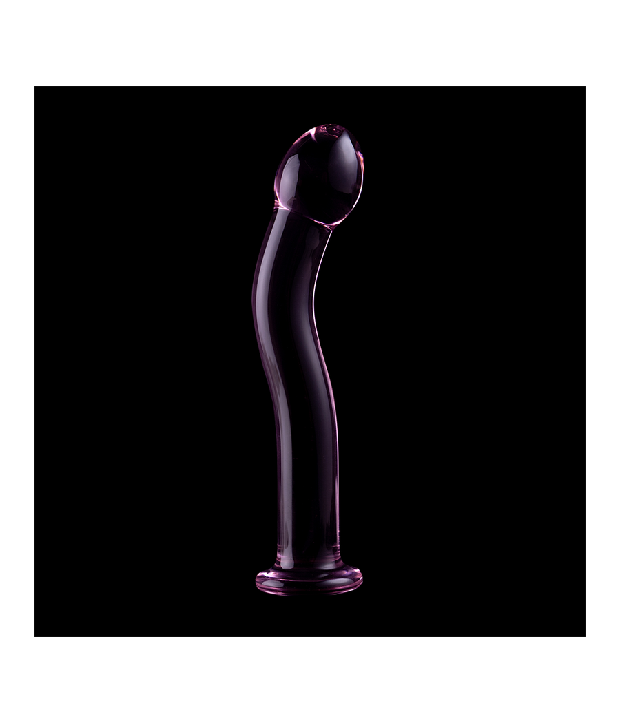 NEBULA SERIES BY IBIZA - MODELO 18 DILDO VIDRO BOROSILICADO ROSA 18.5 CM -O- 3.5 CM
