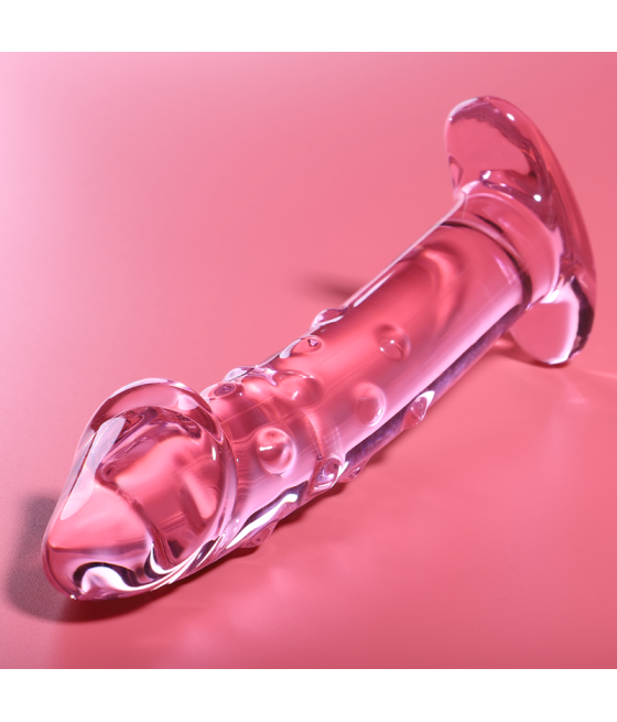 NEBULA SERIES BY IBIZA - MODELO 19 DILDO CRISTAL ROSA 18.5 CM -O- 4 CM