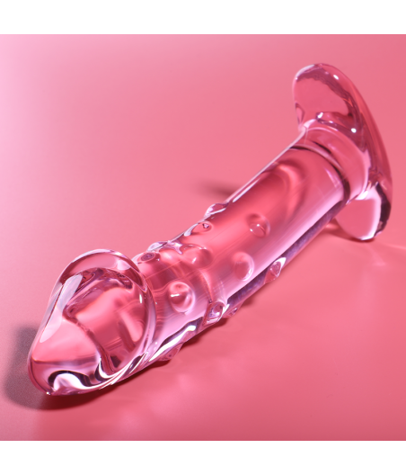 NEBULA SERIES BY IBIZA - MODELO 19 DILDO CRISTAL ROSA 18.5 CM -O- 4 CM