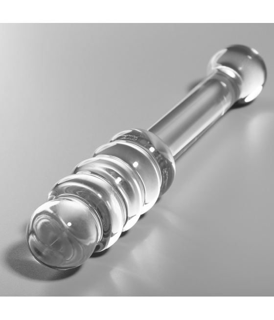 NEBULA SERIES BY IBIZA - MODELO 20 DILDO VIDRO BOROSILICADO TRANSPARENTE 20.5 CM -O- 3 CM