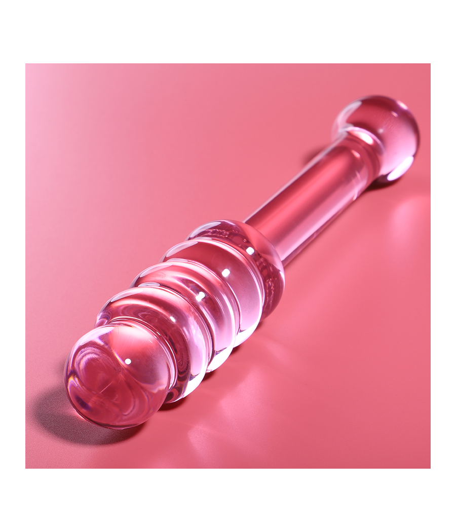 NEBULA SERIES BY IBIZA - MODELL 20 DILDO BOROSILIKATGLAS ROSA 20.5 CM -O- 3 CM