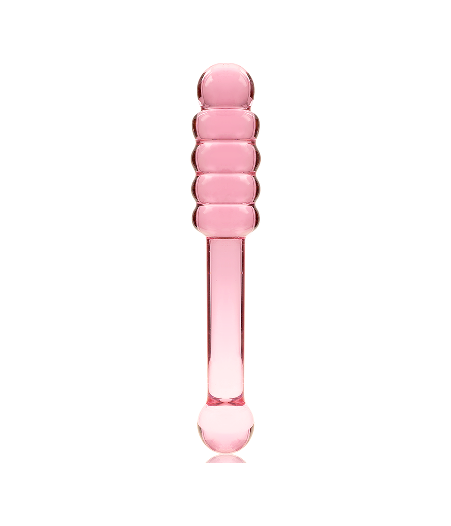 NEBULA SERIES BY IBIZA - MODÈLE 20 GODE EN VERRE BOROSILICATE ROSE 20.5 CM -O- 3 CM