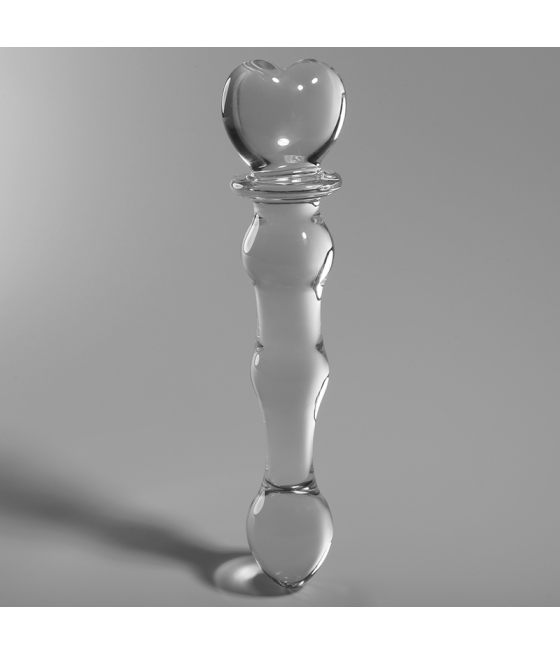 NEBULA SERIES BY IBIZA - MODELO 21 DILDO VIDRO BOROSILICADO TRANSPARENTE 20.5 CM -O- 3.5 CM