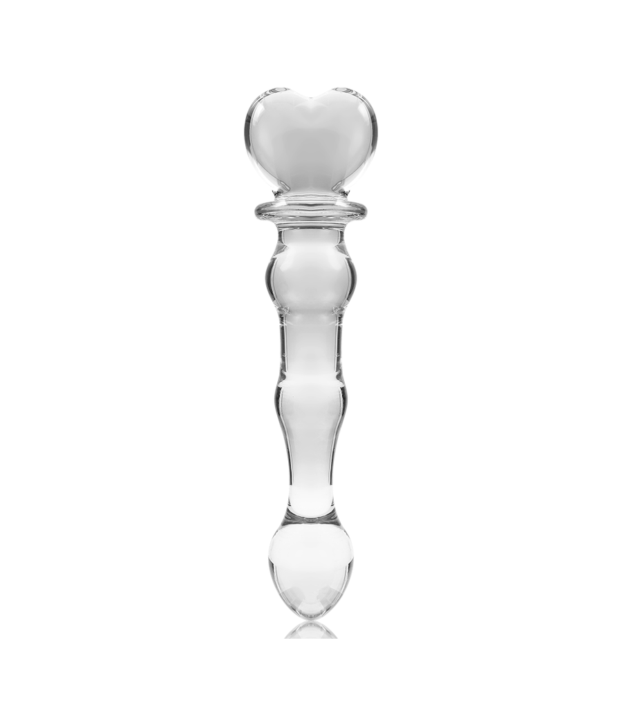 NEBULA SERIES BY IBIZA - MODELO 21 DILDO VIDRO BOROSILICADO TRANSPARENTE 20.5 CM -O- 3.5 CM