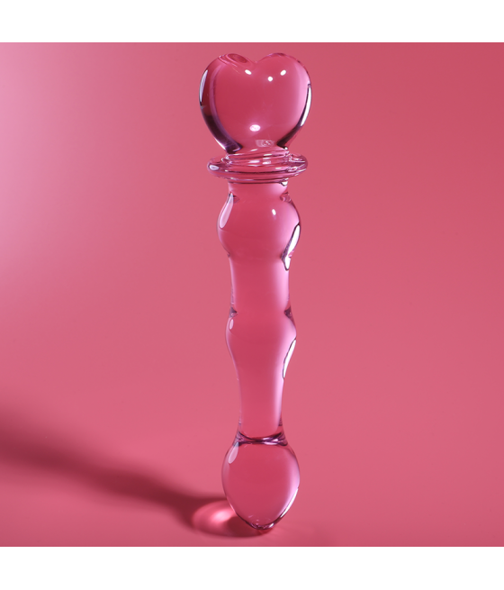 NEBULA SERIES BY IBIZA - MODELO 21 DILDO CRISTAL ROSA 20.5 CM -O- 3.5 CM