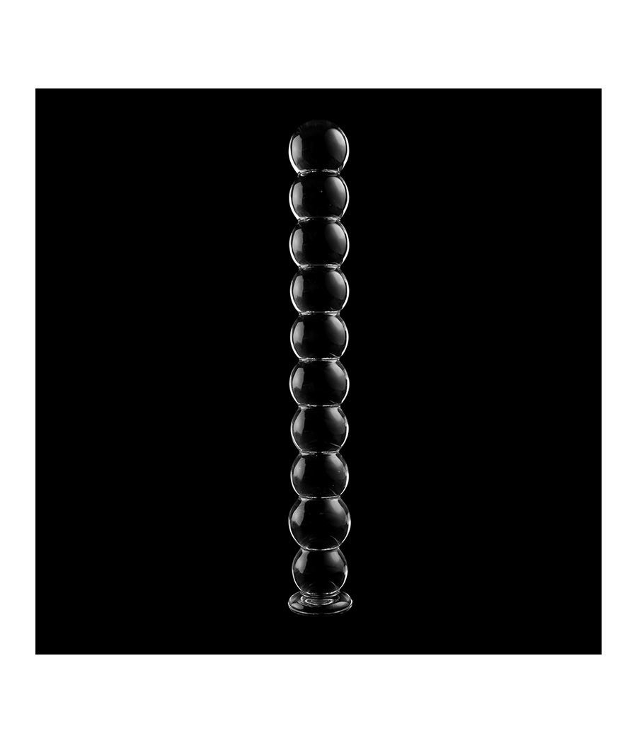 NEBULA SERIES BY IBIZA - MODEL 22 DILDO BOROSILICATE GLASS CLEAR 21.5 CM -O- 2.5 CM