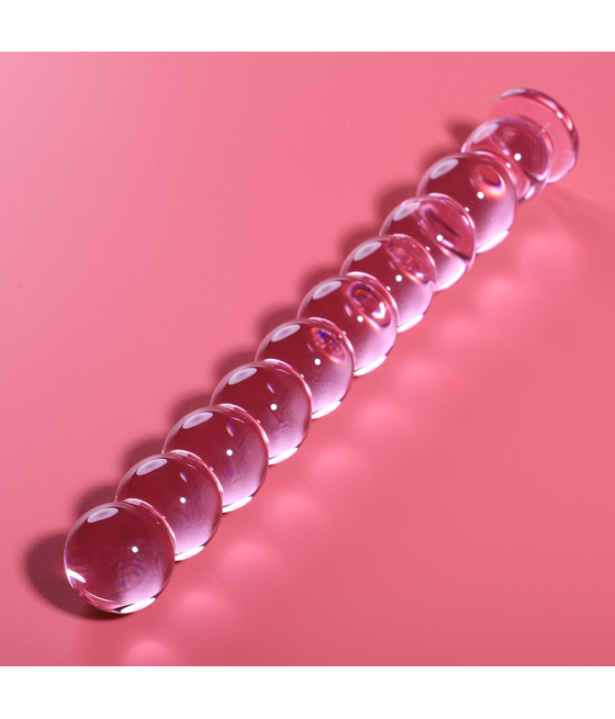 NEBULA SERIES BY IBIZA - MODEL 22 DILDO BOROSILICATE GLASS PINK 21.5 CM -O- 2.5 CM