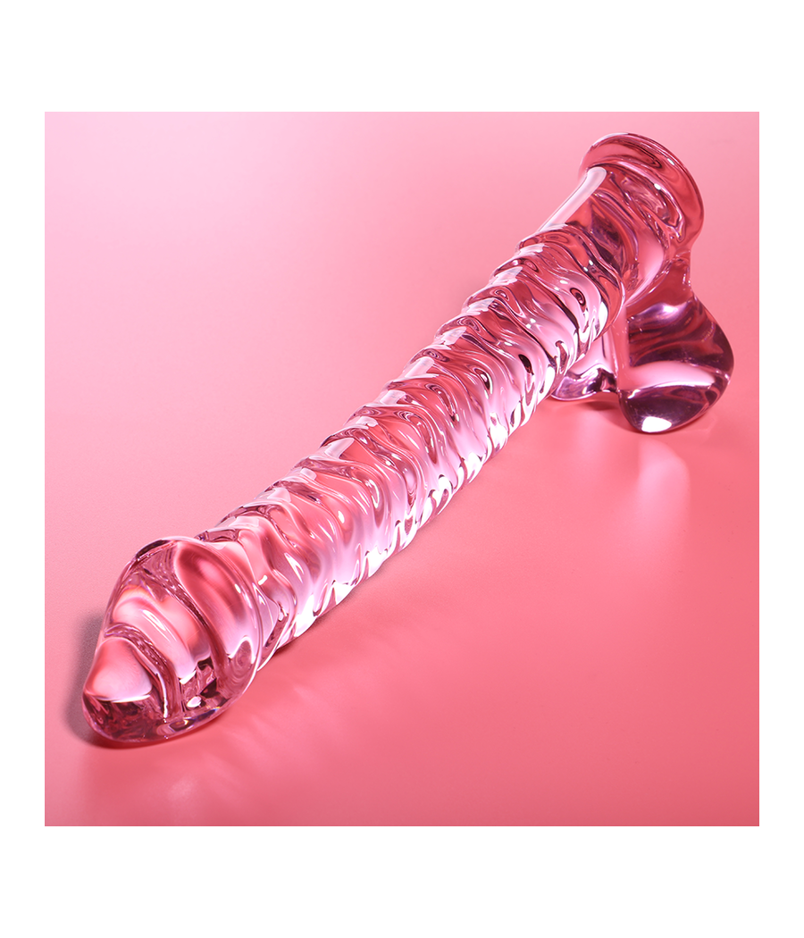NEBULA SERIES BY IBIZA - MODELL 23 DILDO BOROSILIKATGLAS ROSA 21.5 CM -O- 4 CM