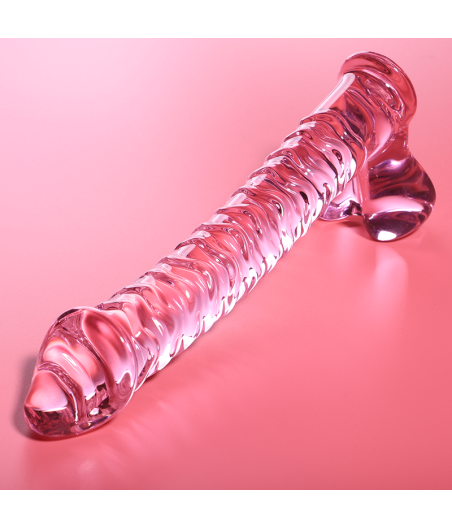 NEBULA SERIES BY IBIZA - MODÈLE 23 GODE EN VERRE BOROSILICATE ROSE 21.5 CM -O- 4 CM