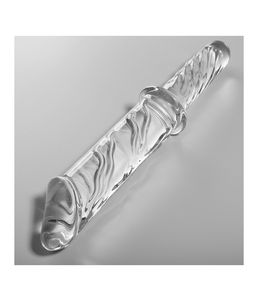NEBULA SERIES BY IBIZA - MODELO 24 DILDO VIDRO BOROSILICADO TRANSPARENTE 28.5 CM -O- 5 CM