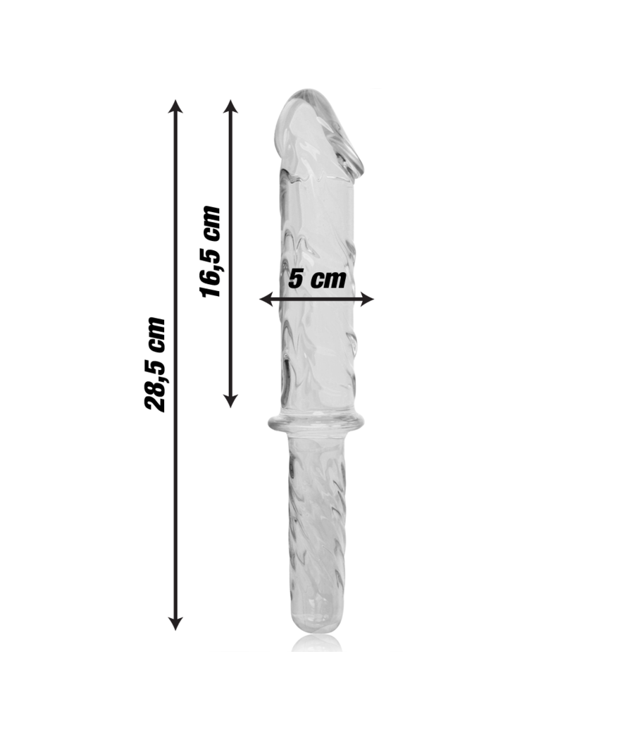 NEBULA SERIES BY IBIZA - MODELL 24 DILDO BOROSILIKATGLAS KLAR 28.5 CM -O- 5 CM