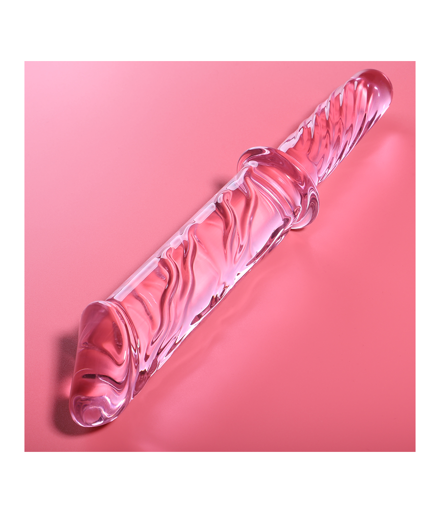 NEBULA SERIES BY IBIZA - MODEL 24 DILDO BOROSILICATE GLASS PINK 28.5 CM -O- 5 CM