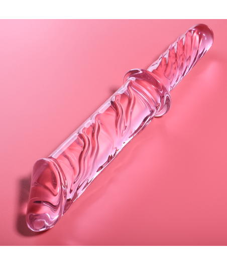 NEBULA SERIES BY IBIZA - MODELO 24 DILDO VIDRO BOROSILICADO ROSA 28.5 CM -O- 5 CM