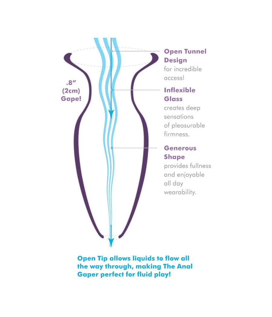 ANAL FANTASY ELITE COLLECTION -DILATOR ANAL GAPER PARA INICIANTES CRISTAL TAMANHO S