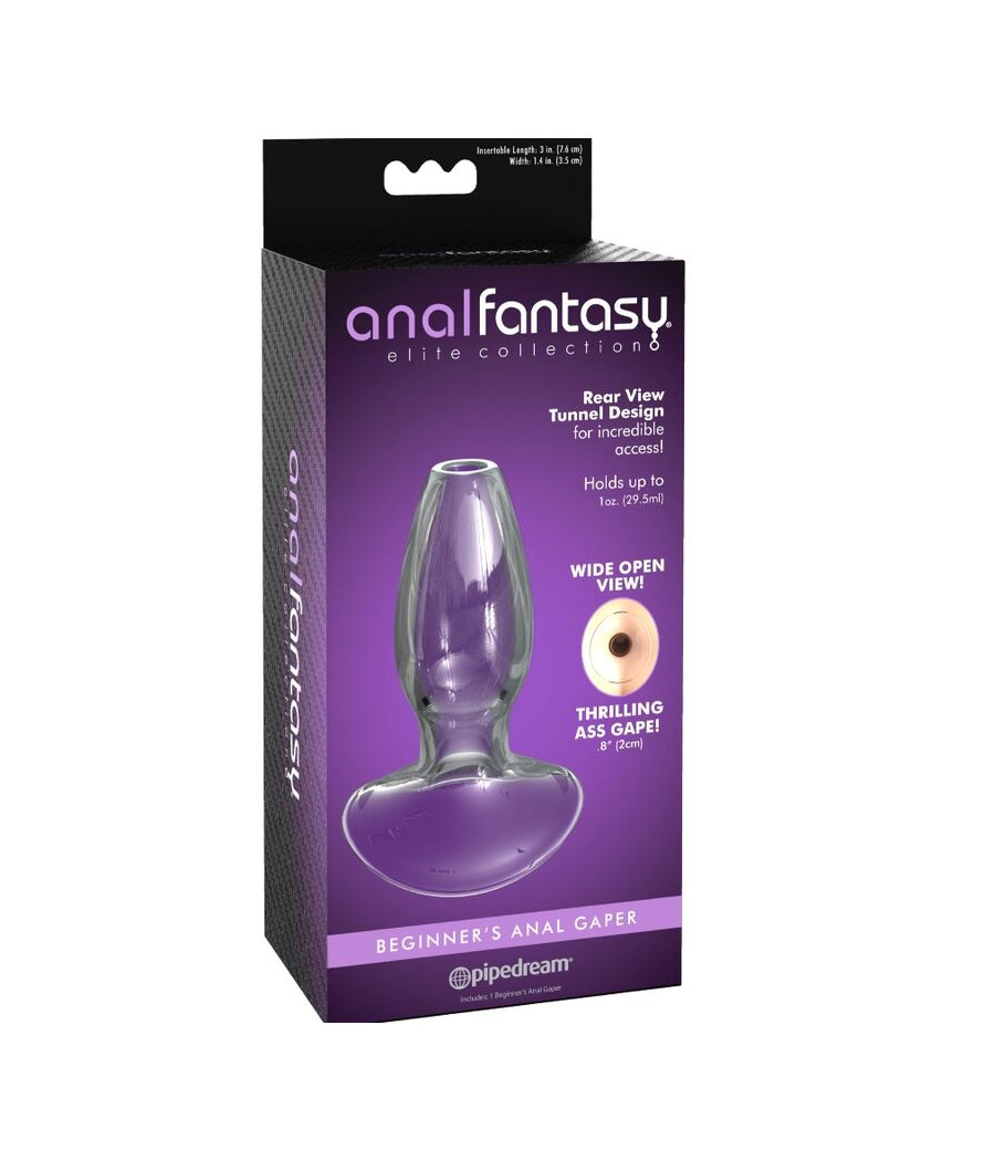 ANAL FANTASY ELITE COLLECTION - DILATATORE ANALE GAPER PER PRINCIPIANTI CRISTALLO TAGLIA S